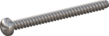 STP320600700E, Screw for Plastic, STP32 6.0x70.0 - H3, stainless-steel A2, 1.4567, bright, pickled and passivated