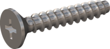 STP330200120E, Screw for Plastic, STP33 2.0x12.0 - H1, stainless-steel A2, 1.4567, bright, pickled and passivated
