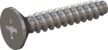 STP330220120E, Screw for Plastic, STP33 2.2x12.0 - H1, stainless-steel A2, 1.4567, bright, pickled and passivated