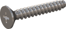 STP330220140E, Screw for Plastic, STP33 2.2x14.0 - H1, stainless-steel A2, 1.4567, bright, pickled and passivated