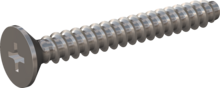 STP330220180E, Screw for Plastic, STP33 2.2x18.0 - H1, stainless-steel A2, 1.4567, bright, pickled and passivated