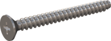 STP330220220E, Screw for Plastic, STP33 2.2x22.0 - H1, stainless-steel A2, 1.4567, bright, pickled and passivated