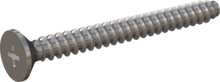 STP330300300E, Screw for Plastic, STP33 3.0x30.0 - H1, stainless-steel A2, 1.4567, bright, pickled and passivated