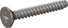 STP330350250C, Screw for Plastic, STP33 3.5x25.0 - H2, stainless-steel A4, 1.4578, bright, pickled and passivated