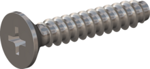 STP330400220C, Screw for Plastic, STP33 4.0x22.0 - H2, stainless-steel A4, 1.4578, bright, pickled and passivated
