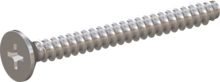 STP330400380C, Screw for Plastic, STP33 4.0x38.0 - H2, stainless-steel A4, 1.4578, bright, pickled and passivated
