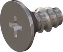 STP330500100E, Screw for Plastic, STP33 5.0x10.0 - H2, stainless-steel A2, 1.4567, bright, pickled and passivated