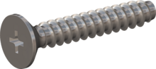 STP330500300C, Screw for Plastic, STP33 5.0x30.0 - H2, stainless-steel A4, 1.4578, bright, pickled and passivated