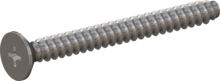STP330500500E, Screw for Plastic, STP33 5.0x50.0 - H2, stainless-steel A2, 1.4567, bright, pickled and passivated