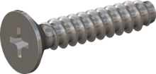 STP330600300C, Screw for Plastic, STP33 6.0x30.0 - H3, stainless-steel A4, 1.4578, bright, pickled and passivated