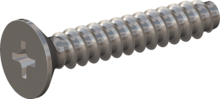 STP330600350E, Screw for Plastic, STP33 6.0x35.0 - H3, stainless-steel A2, 1.4567, bright, pickled and passivated