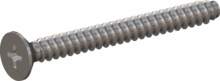 STP330600600E, Screw for Plastic, STP33 6.0x60.0 - H3, stainless-steel A2, 1.4567, bright, pickled and passivated