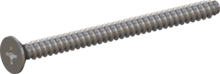 STP330600800E, Screw for Plastic, STP33 6.0x80.0 - H3, stainless-steel A2, 1.4567, bright, pickled and passivated