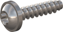 STP380140060E, Screw for Plastic, STP38 1.4x6.0 - T5, stainless-steel A2, 1.4567, bright, pickled and passivated