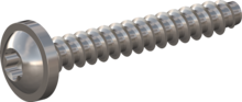 STP380160110E, Screw for Plastic, STP38 1.6x11.0 - T5, stainless-steel A2, 1.4567, bright, pickled and passivated
