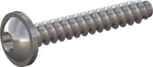 STP380220140E, Screw for Plastic, STP38 2.2x14.0 - T6, stainless-steel A2, 1.4567, bright, pickled and passivated