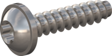 STP380250110E, Screw for Plastic, STP38 2.5x11.0 - T8, stainless-steel A2, 1.4567, bright, pickled and passivated
