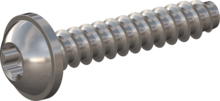 STP380300160C, Screw for Plastic, STP38 3.0x16.0 - T10, stainless-steel A4, 1.4578, bright, pickled and passivated
