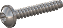 STP380300180E, Screw for Plastic, STP38 3.0x18.0 - T10, stainless-steel A2, 1.4567, bright, pickled and passivated