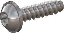 STP380350140E, Screw for Plastic, STP38 3.5x14.0 - T15, stainless-steel A2, 1.4567, bright, pickled and passivated