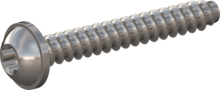 STP380350250E, Screw for Plastic, STP38 3.5x25.0 - T15, stainless-steel A2, 1.4567, bright, pickled and passivated