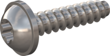 STP380400170C, Screw for Plastic, STP38 4.0x17.0 - T20, stainless-steel A4, 1.4578, bright, pickled and passivated