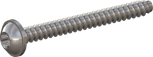 STP380400400E, Screw for Plastic, STP38 4.0x40.0 - T20, stainless-steel A2, 1.4567, bright, pickled and passivated