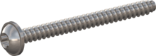 STP380400450E, Screw for Plastic, STP38 4.0x45.0 - T20, stainless-steel A2, 1.4567, bright, pickled and passivated