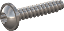 STP380450220E, Screw for Plastic, STP38 4.5x22.0 - T20, stainless-steel A2, 1.4567, bright, pickled and passivated