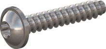 STP380450250E, Screw for Plastic, STP38 4.5x25.0 - T20, stainless-steel A2, 1.4567, bright, pickled and passivated