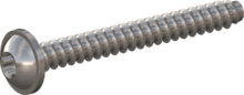 STP380450400E, Screw for Plastic, STP38 4.5x40.0 - T20, stainless-steel A2, 1.4567, bright, pickled and passivated