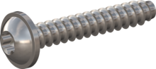 STP380500300E, Screw for Plastic, STP38 5.0x30.0 - T25, stainless-steel A2, 1.4567, bright, pickled and passivated
