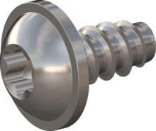 STP380600120C, Screw for Plastic, STP38 6.0x12.0 - T30, stainless-steel A4, 1.4578, bright, pickled and passivated