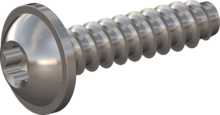 STP380600250C, Screw for Plastic, STP38 6.0x25.0 - T30, stainless-steel A4, 1.4578, bright, pickled and passivated