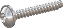 STP380600380E, Screw for Plastic, STP38 6.0x38.0 - T30, stainless-steel A2, 1.4567, bright, pickled and passivated
