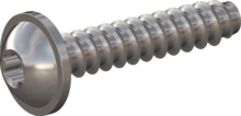STP380700350E, Screw for Plastic, STP38 7.0x35.0 - T30, stainless-steel A2, 1.4567, bright, pickled and passivated