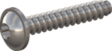 STP380700400E, Screw for Plastic, STP38 7.0x40.0 - T30, stainless-steel A2, 1.4567, bright, pickled and passivated