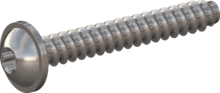 STP380700500E, Screw for Plastic, STP38 7.0x50.0 - T30, stainless-steel A2, 1.4567, bright, pickled and passivated