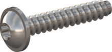 STP380800450E, Screw for Plastic, STP38 8.0x45.0 - T40, stainless-steel A2, 1.4567, bright, pickled and passivated