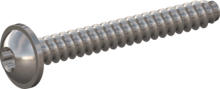 STP380800650E, Screw for Plastic, STP38 8.0x65.0 - T40, stainless-steel A2, 1.4567, bright, pickled and passivated