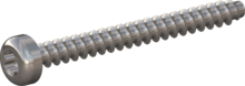 STP390120120E, Screw for Plastic, STP39 1.2x12.0 - T3, stainless-steel A2, 1.4567, bright, pickled and passivated
