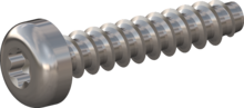 STP390140070E, Screw for Plastic, STP39 1.4x7.0 - T3, stainless-steel A2, 1.4567, bright, pickled and passivated