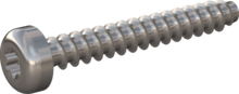 STP390140100E, Screw for Plastic, STP39 1.4x10.0 - T3, stainless-steel A2, 1.4567, bright, pickled and passivated