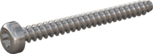 STP390180180E, Screw for Plastic, STP39 1.8x18.0 - T6, stainless-steel A2, 1.4567, bright, pickled and passivated