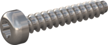 STP390200110E, Screw for Plastic, STP39 2.0x11.0 - T6, stainless-steel A2, 1.4567, bright, pickled and passivated