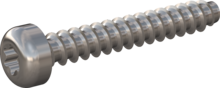 STP390200130E, Screw for Plastic, STP39 2.0x13.0 - T6, stainless-steel A2, 1.4567, bright, pickled and passivated