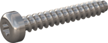 STP390220140E, Screw for Plastic, STP39 2.2x14.0 - T6, stainless-steel A2, 1.4567, bright, pickled and passivated