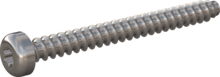STP390220220E, Screw for Plastic, STP39 2.2x22.0 - T6, stainless-steel A2, 1.4567, bright, pickled and passivated