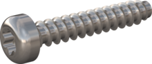 STP390250140C, Screw for Plastic, STP39 2.5x14.0 - T8, stainless-steel A4, 1.4578, bright, pickled and passivated