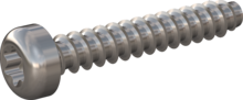 STP390250150C, Screw for Plastic, STP39 2.5x15.0 - T8, stainless-steel A4, 1.4578, bright, pickled and passivated
